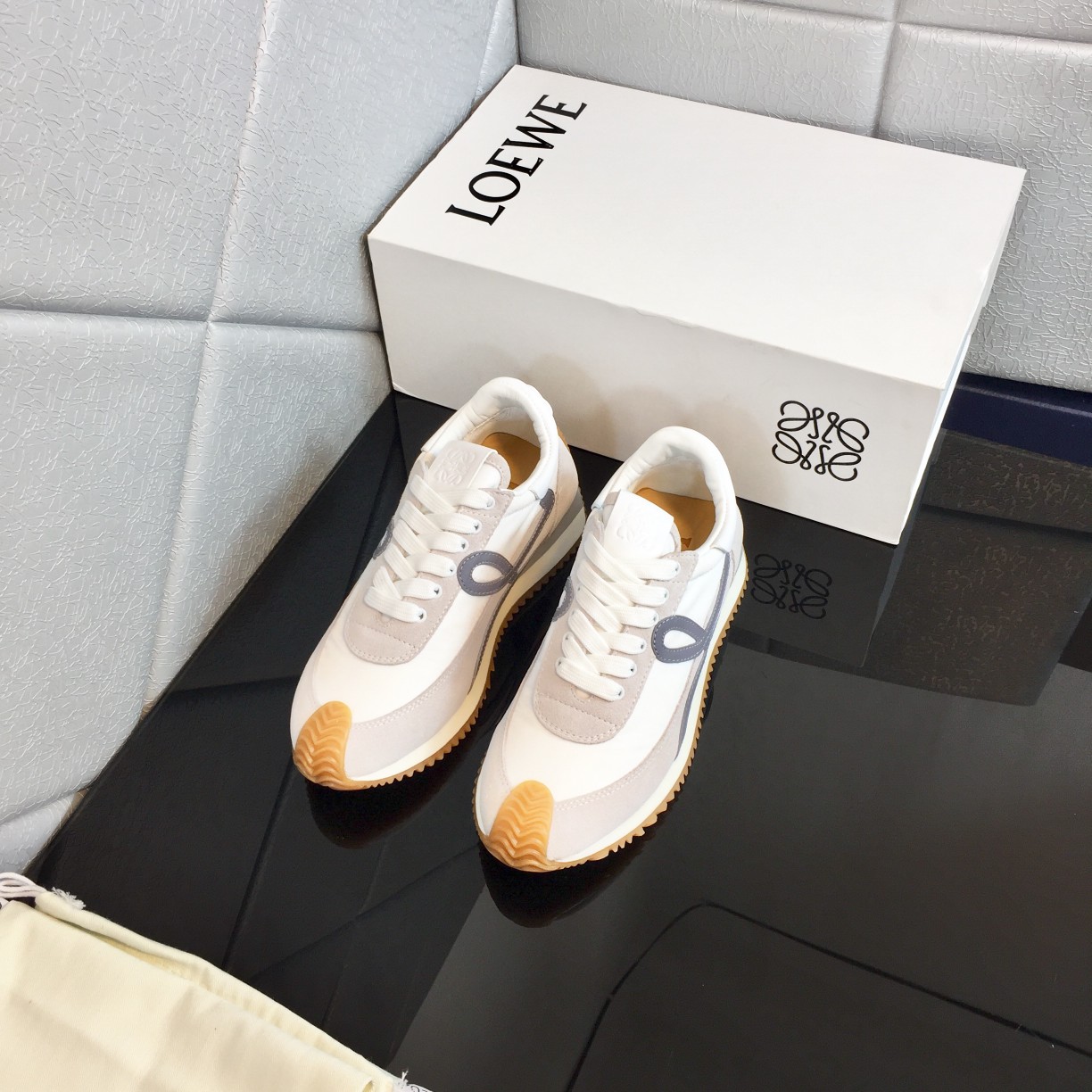 Loewe Flow Runner In Calfskin - FashionPlug