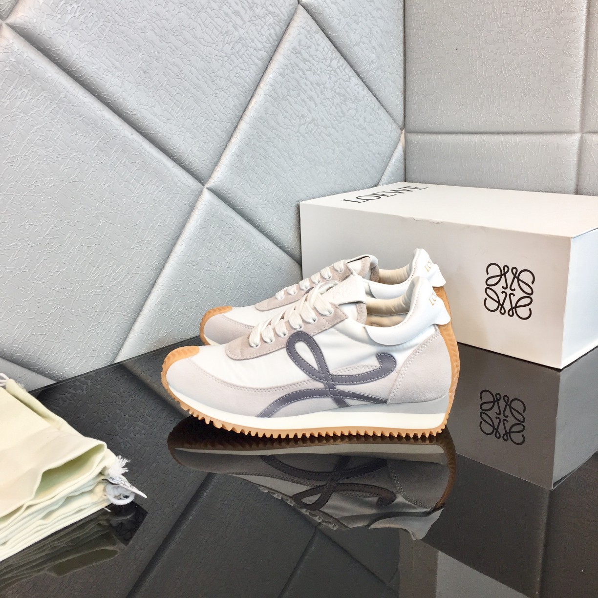 Loewe Flow Runner In Calfskin - FashionPlug