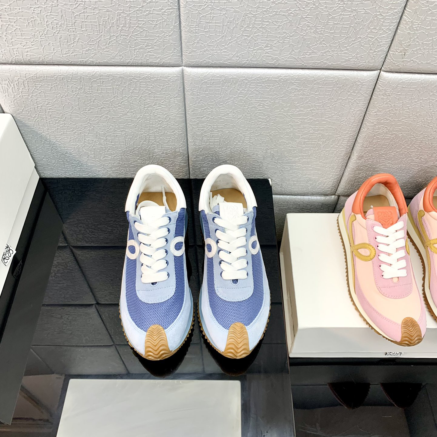 Loewe Flow Runner In Technical Mesh And Suede - FashionPlug