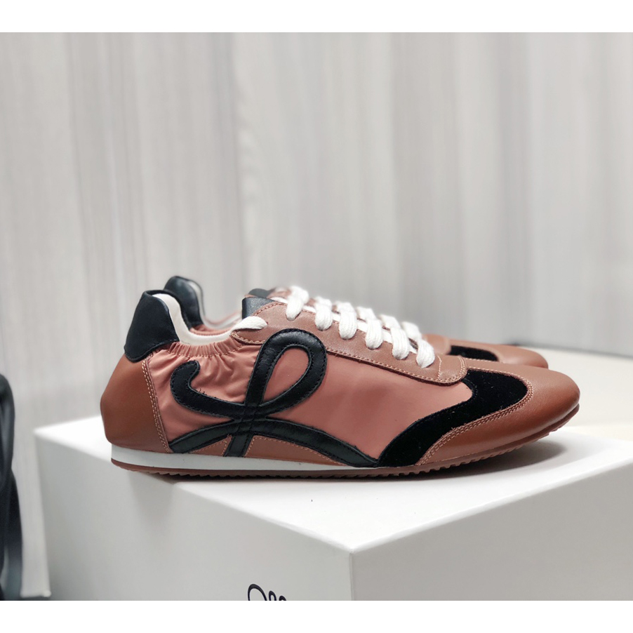 Loewe Ballet Runner In Nylon And Calfskin - FashionPlug