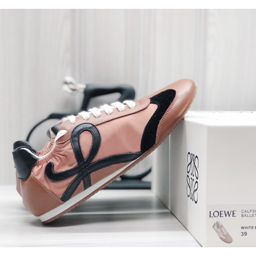 Loewe Ballet Runner In Nylon And Calfskin - FashionPlug