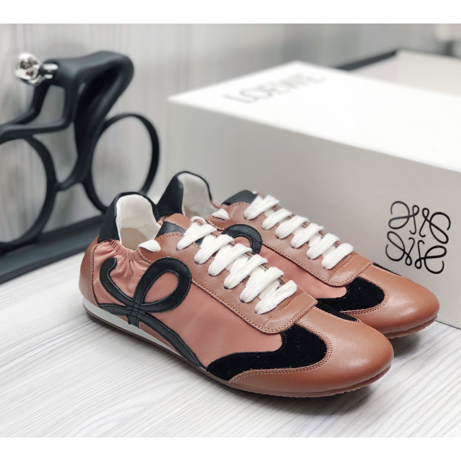 Loewe Ballet Runner In Nylon And Calfskin - FashionPlug