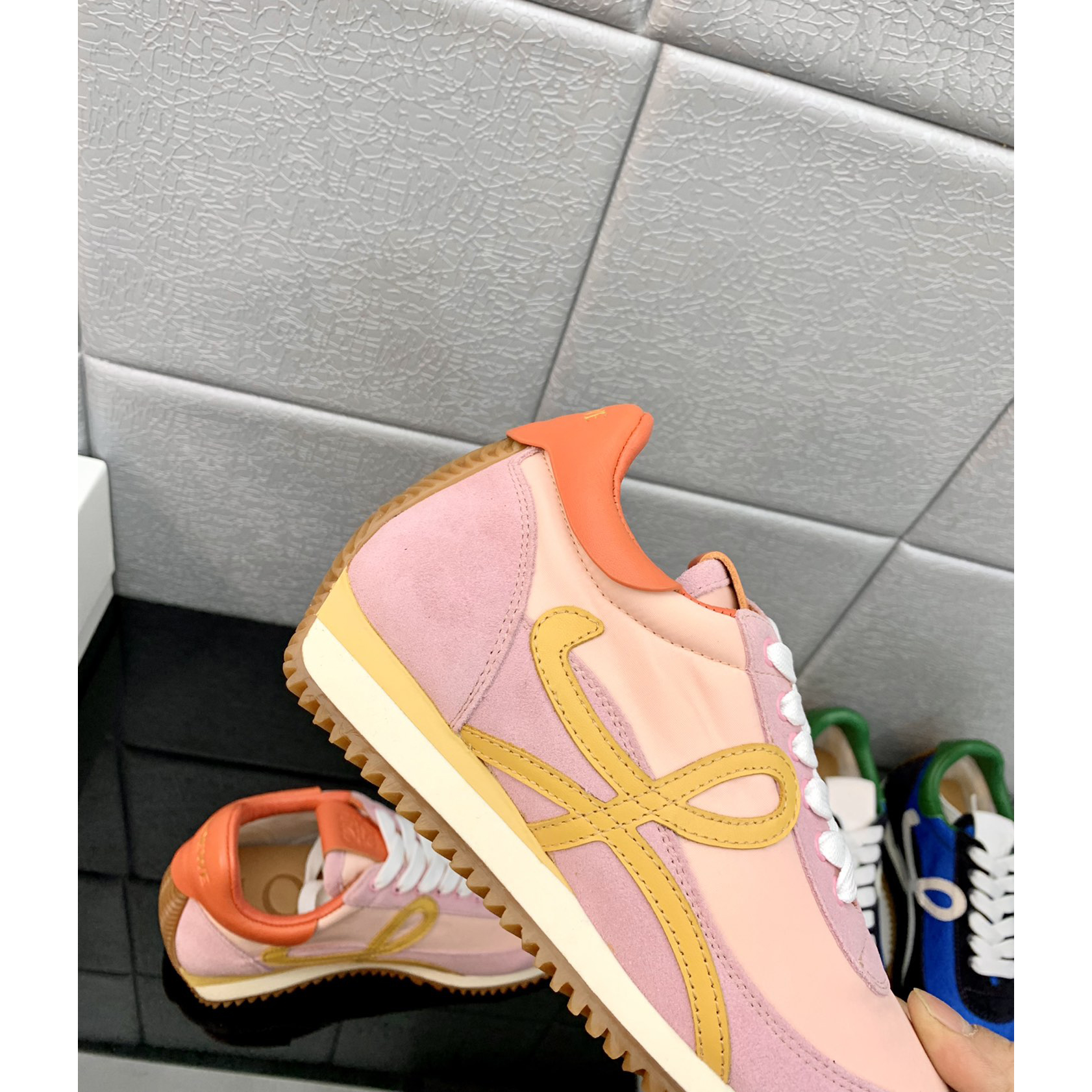 Loewe Flow Runner In Technical Mesh And Suede - FashionPlug