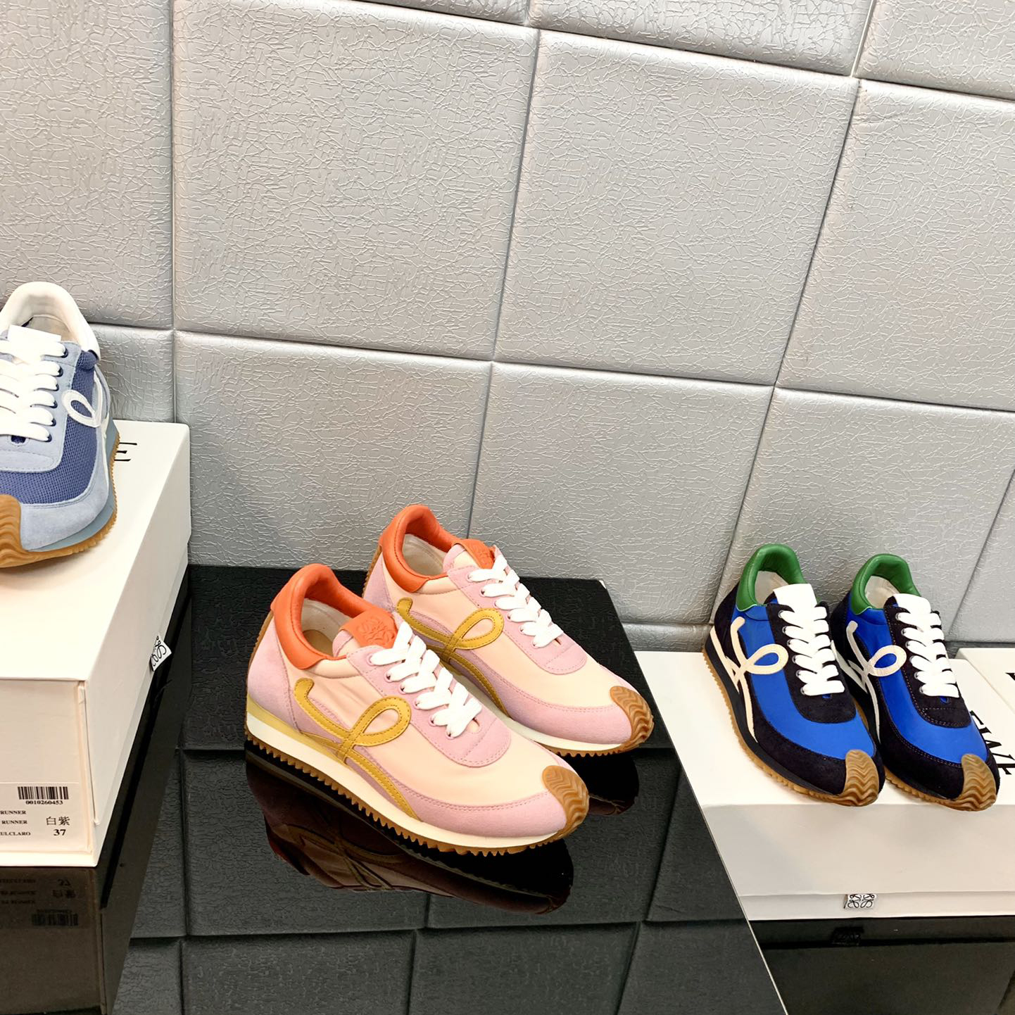 Loewe Flow Runner In Technical Mesh And Suede - FashionPlug