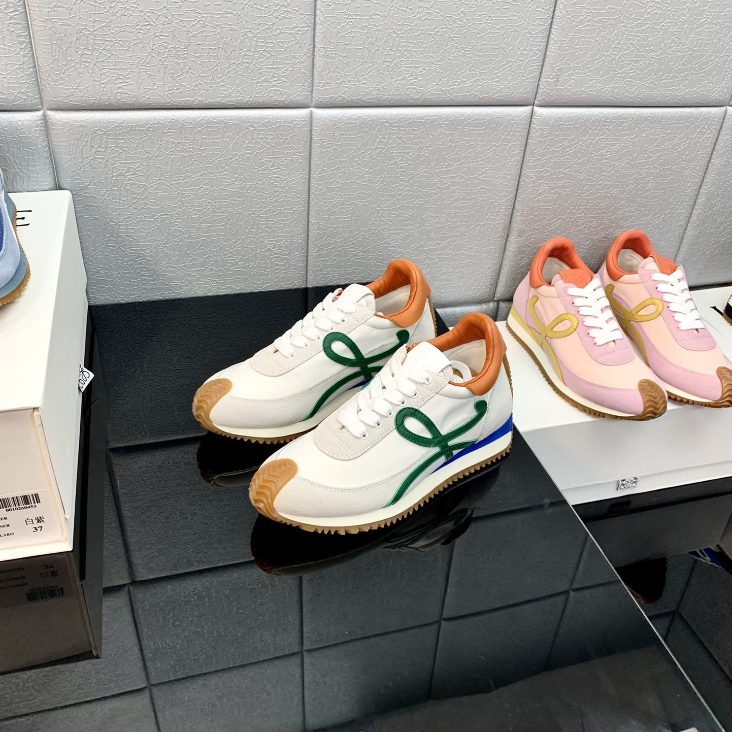 Loewe Flow Runner In Technical Mesh And Suede - FashionPlug