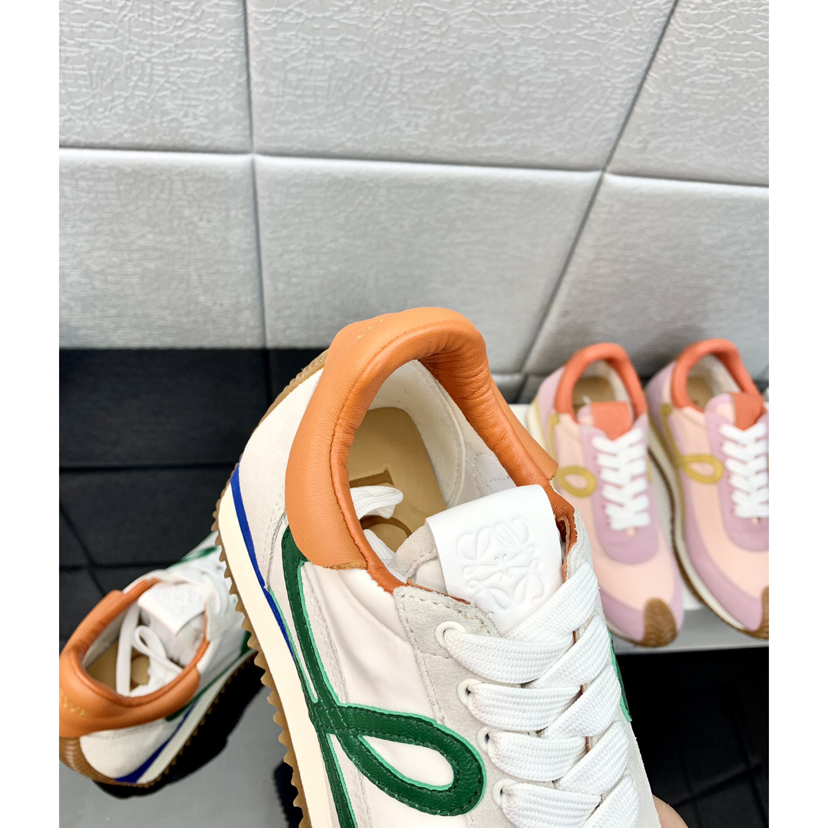 Loewe Flow Runner In Technical Mesh And Suede - FashionPlug
