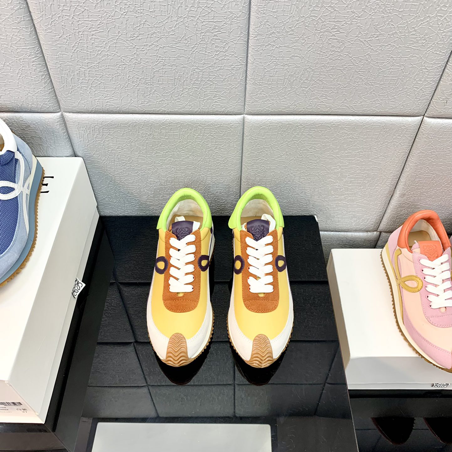 Loewe Flow Runner In Technical Mesh And Suede - FashionPlug