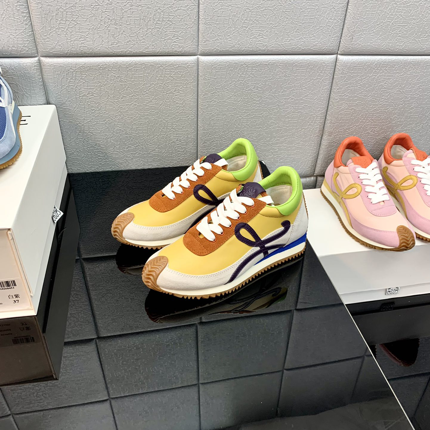 Loewe Flow Runner In Technical Mesh And Suede - FashionPlug