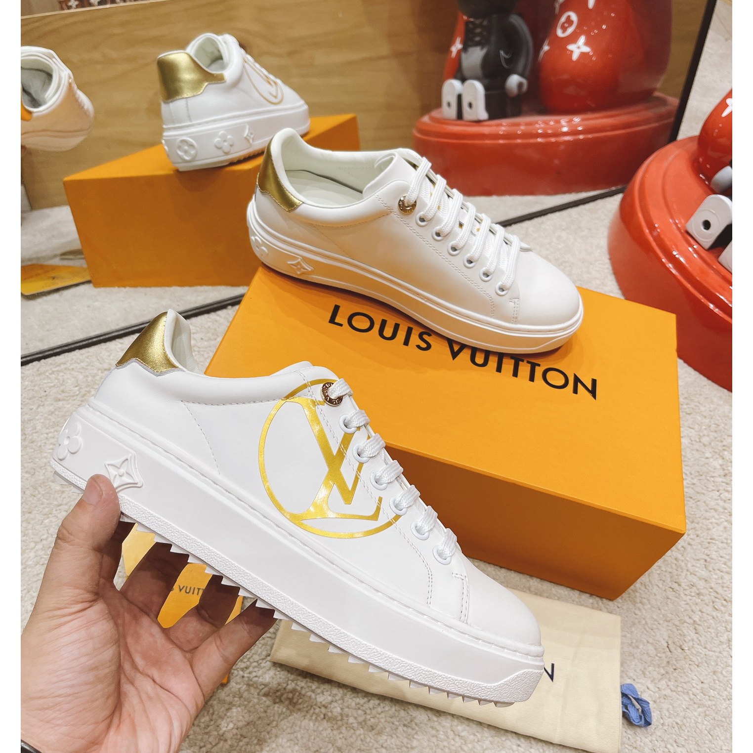 Louis Vuitton Time Out Sneaker  - FashionPlug