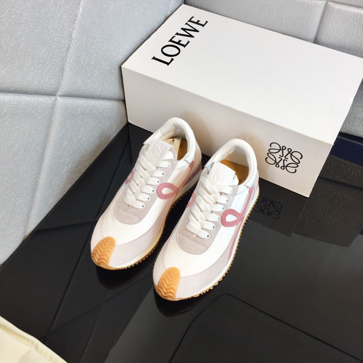 Loewe Flow Runner In Calfskin - FashionPlug