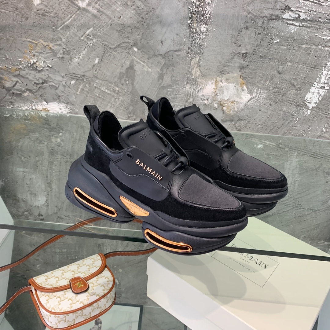 Balmain B-Bold Low-Top Sneakers - FashionPlug