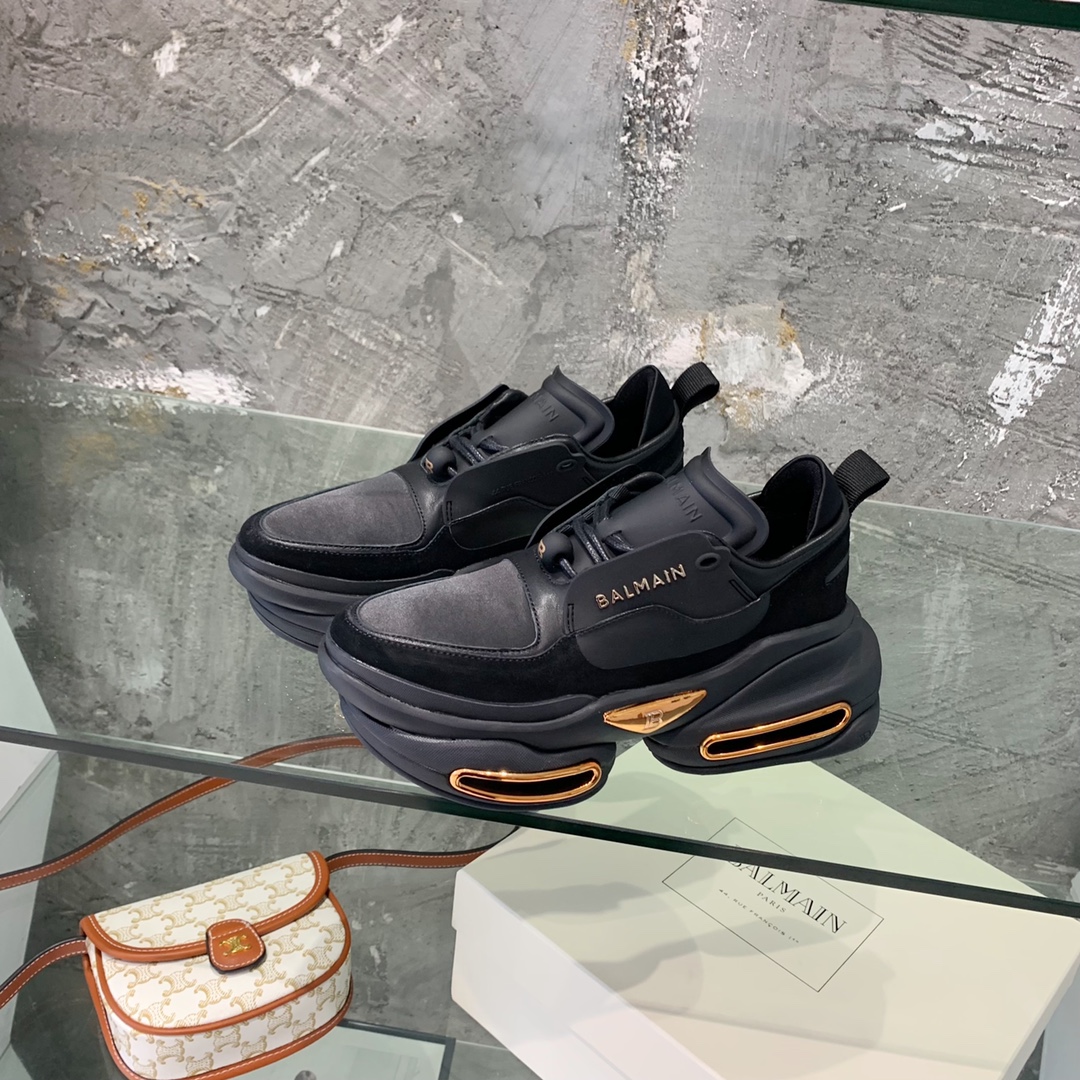 Balmain B-Bold Low-Top Sneakers - FashionPlug