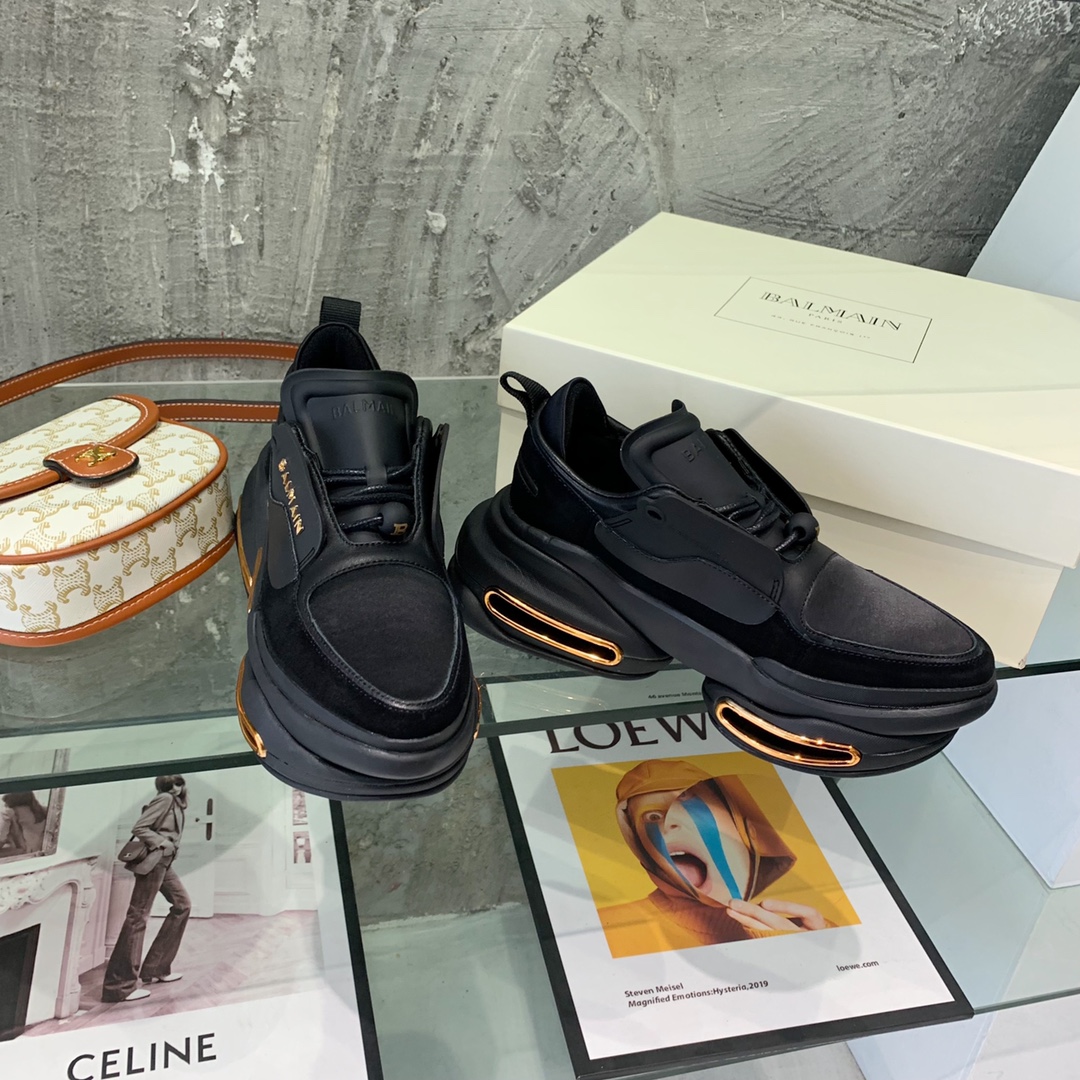 Balmain B-Bold Low-Top Sneakers - FashionPlug