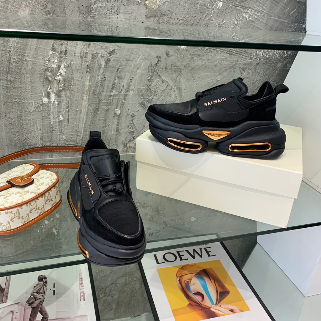 Balmain B-Bold Low-Top Sneakers - FashionPlug