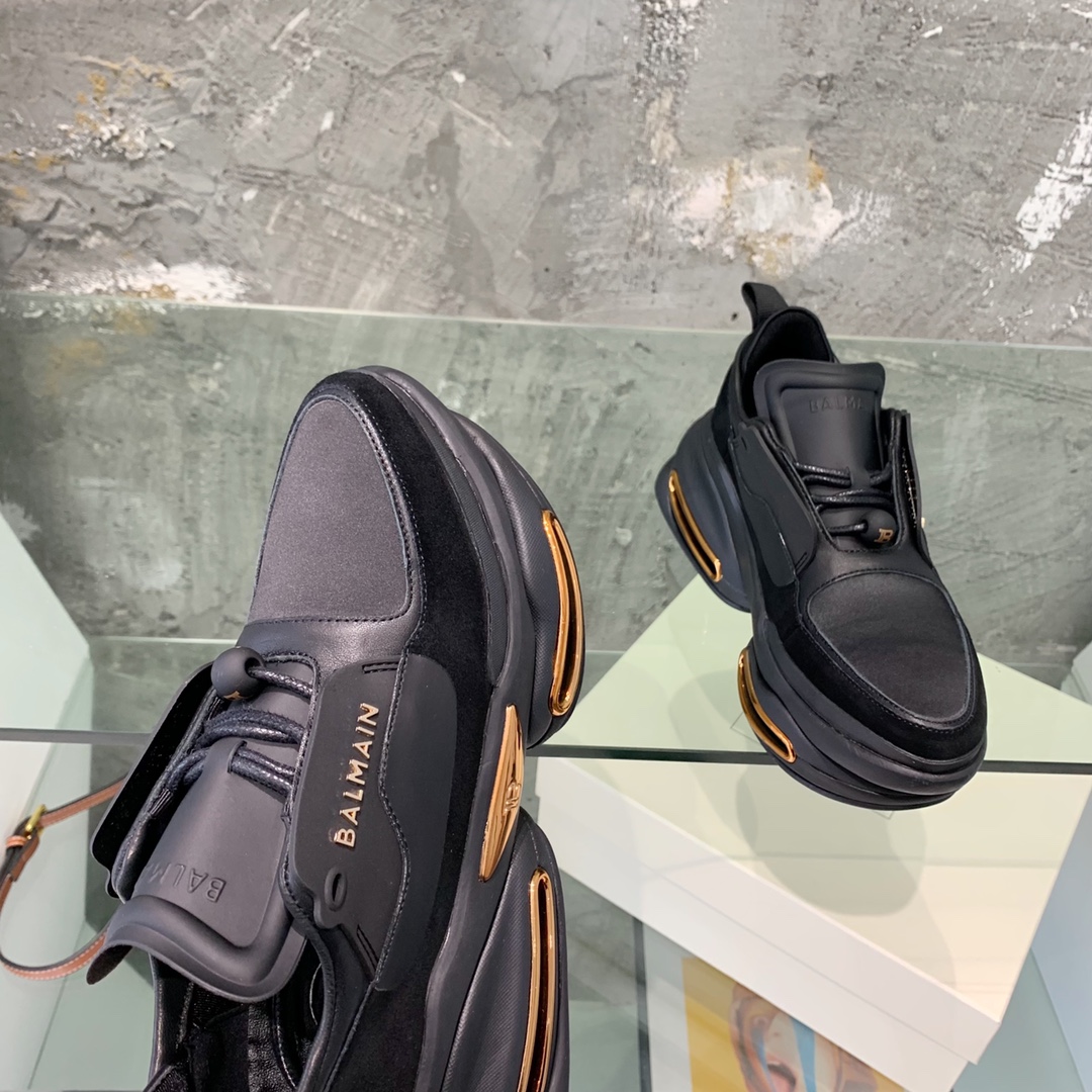 Balmain B-Bold Low-Top Sneakers - FashionPlug