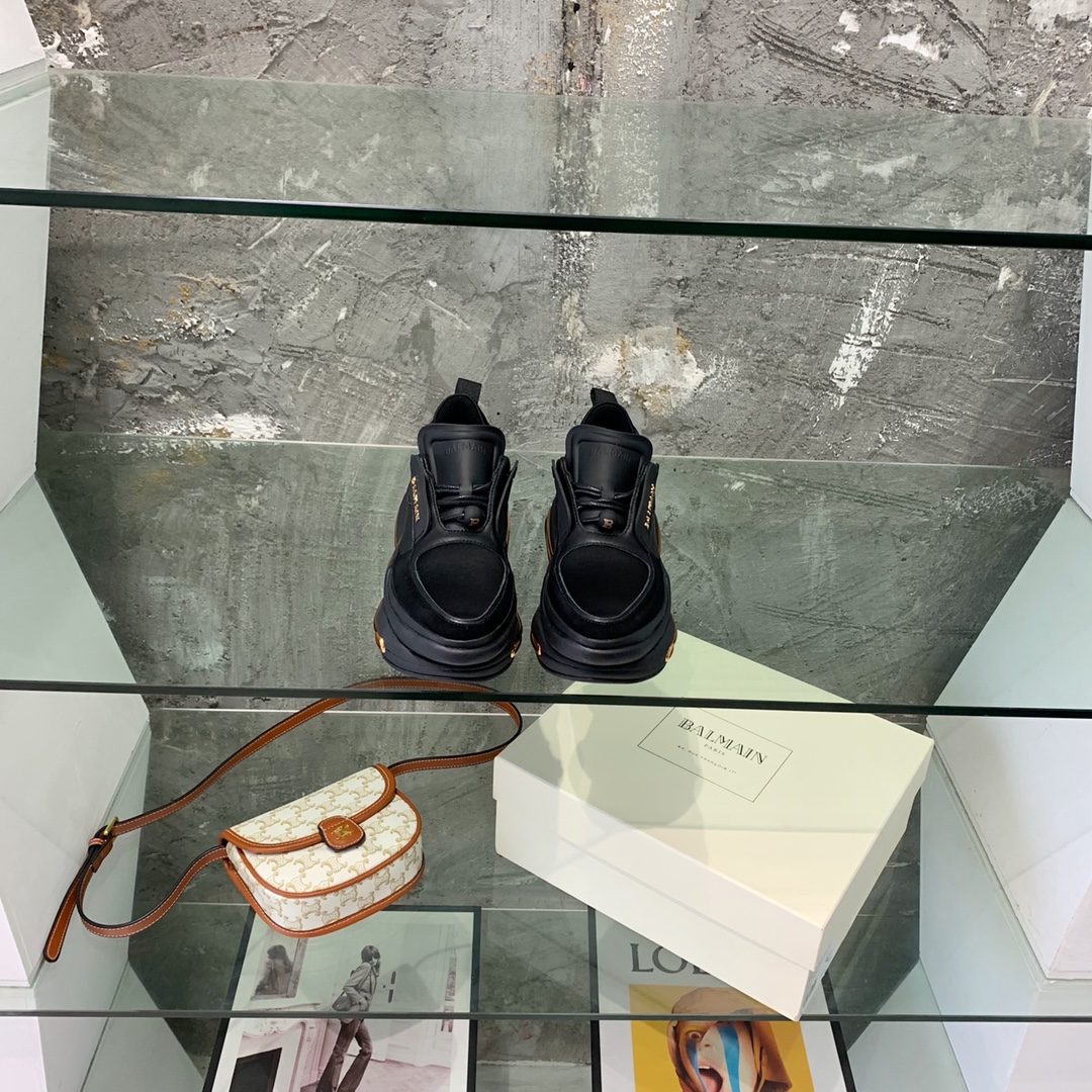 Balmain B-Bold Low-Top Sneakers - FashionPlug