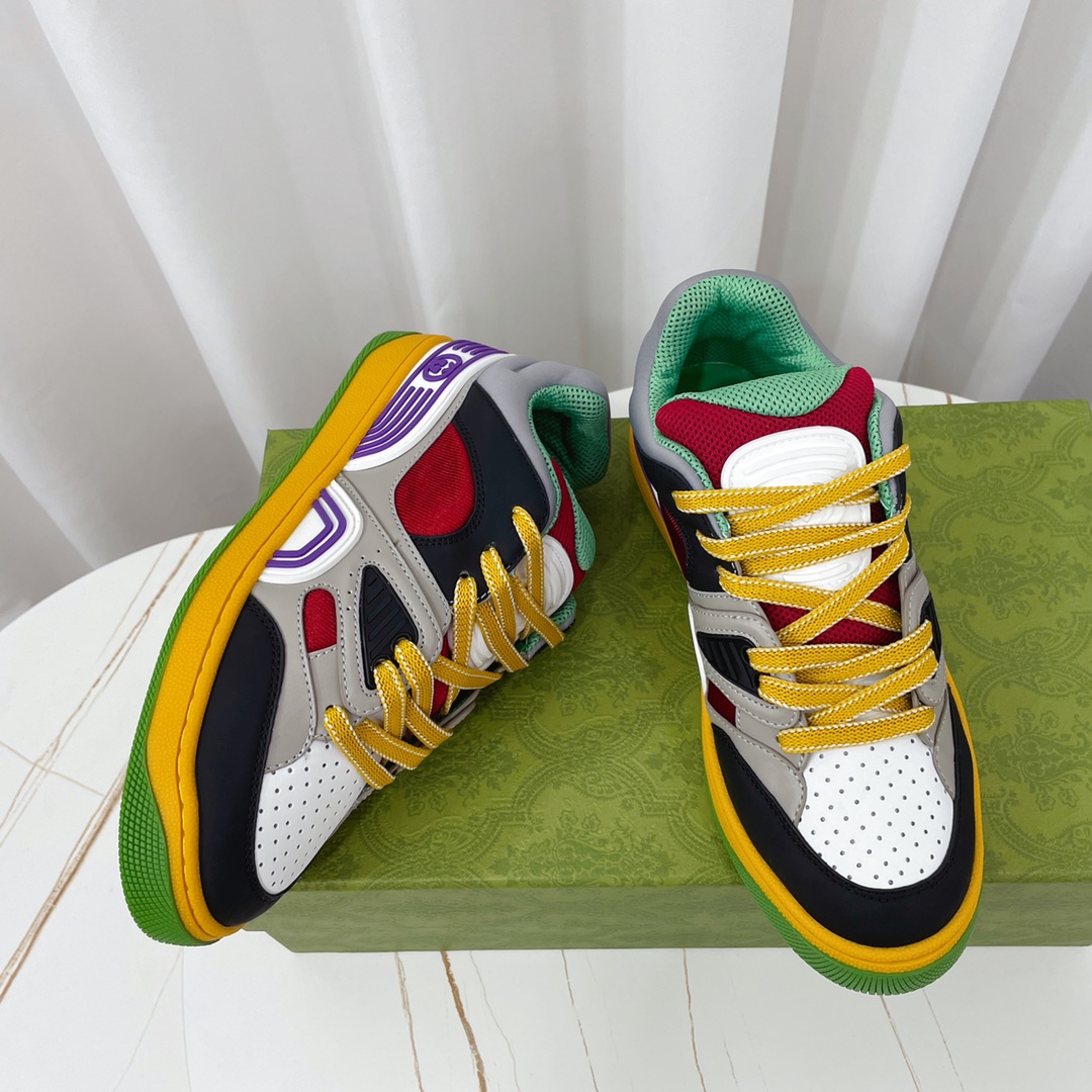 Gucci  Basket Sneaker With Lnterlocking G  - FashionPlug