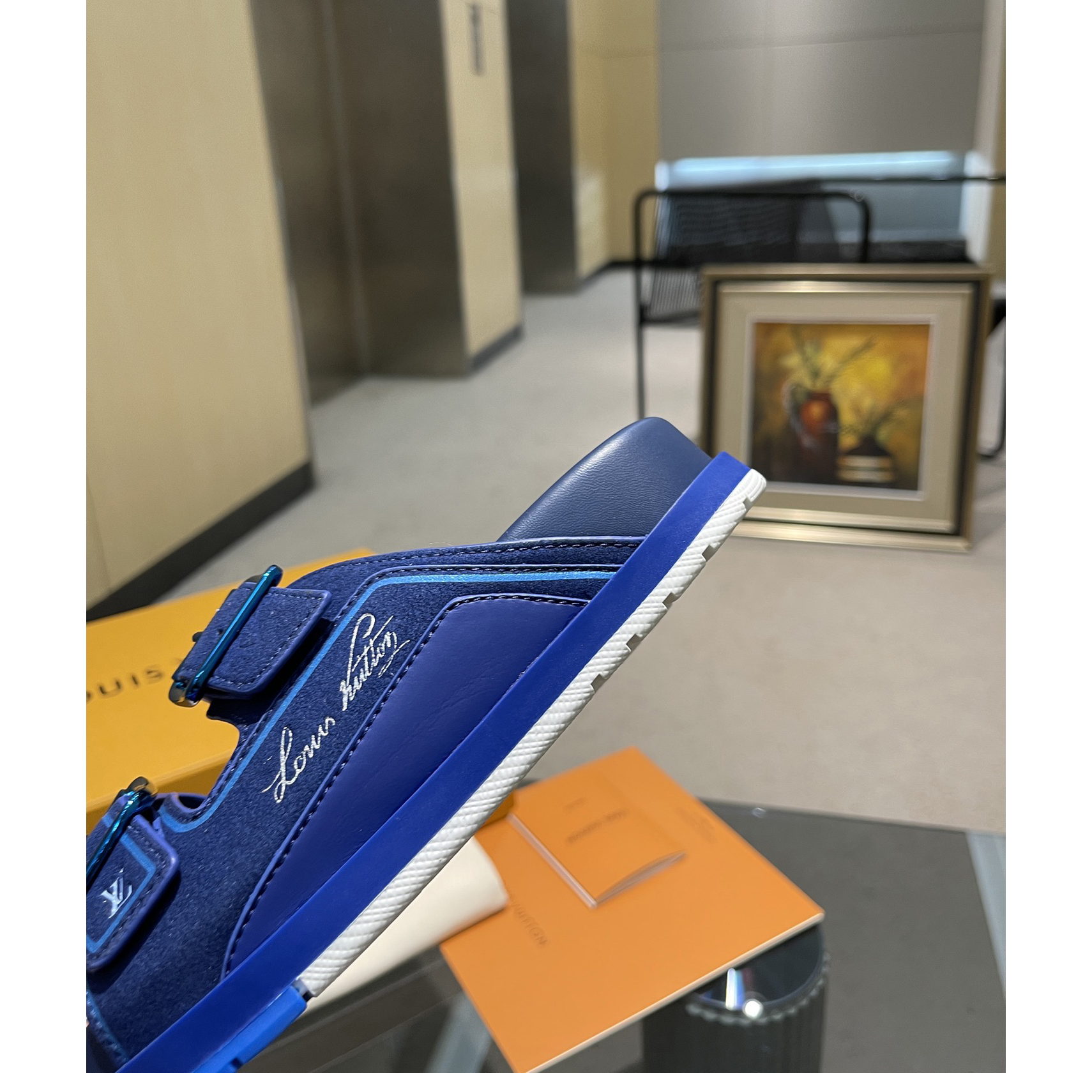 Louis Vuitton Men's Trainer Slippers - FashionPlug