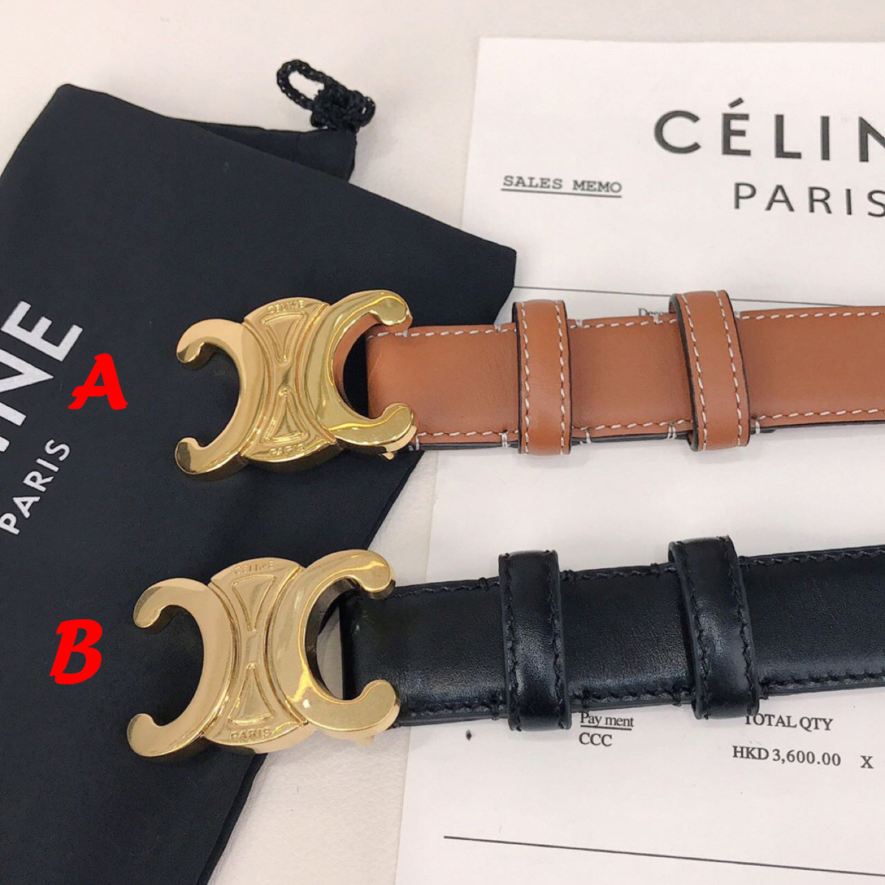 Celine Triomphe Belt - FashionPlug