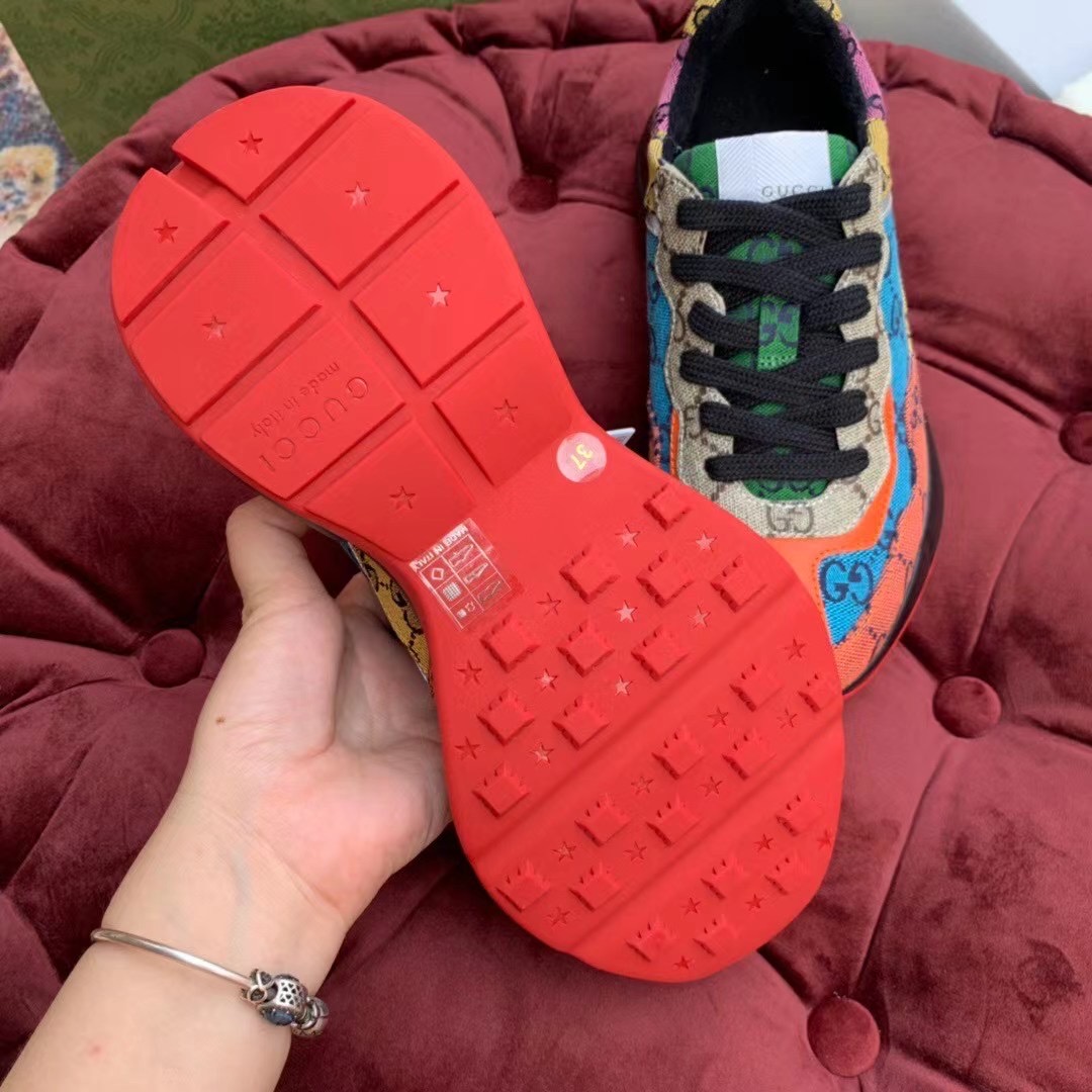 Gucci GG Multicolor Series Rhyton  Sneakers - FashionPlug