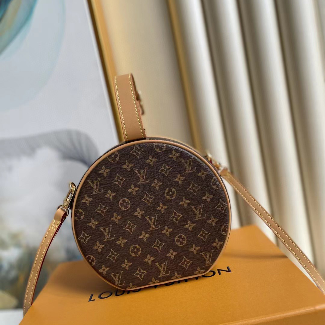 Louis Vuitton Petite Boite Chapeau(17.6-16.5-7.5cm)   M43514 - FashionPlug