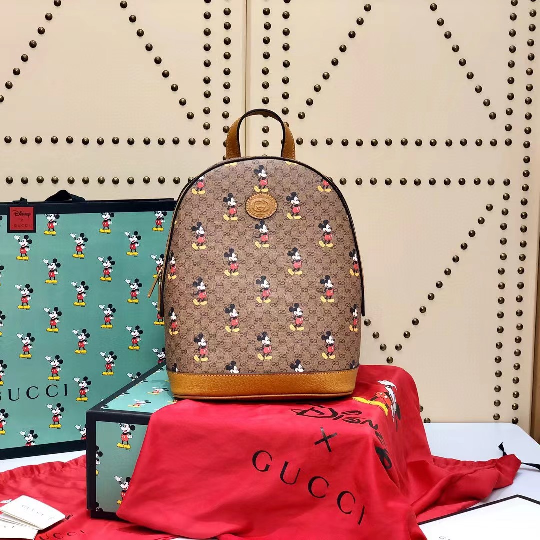 Gucci x Disney Mickey Mouse Medium Backpack（22-29-12CM） - FashionPlug