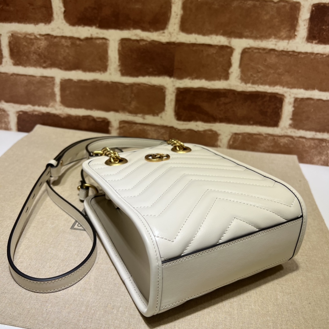 Gucci GG  Marmont Mini Handbag （16-19-7CM） - FashionPlug