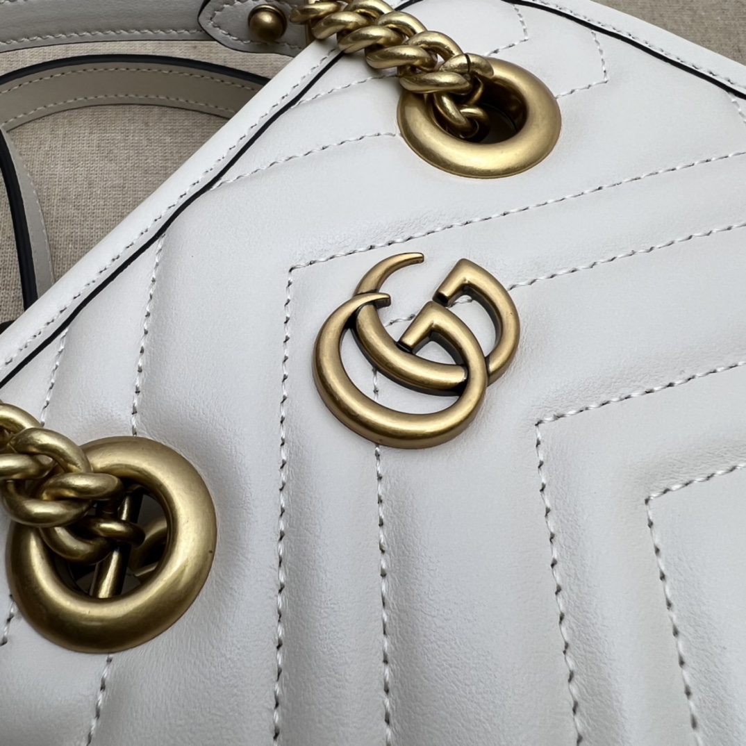 Gucci GG  Marmont Mini Handbag （16-19-7CM） - FashionPlug