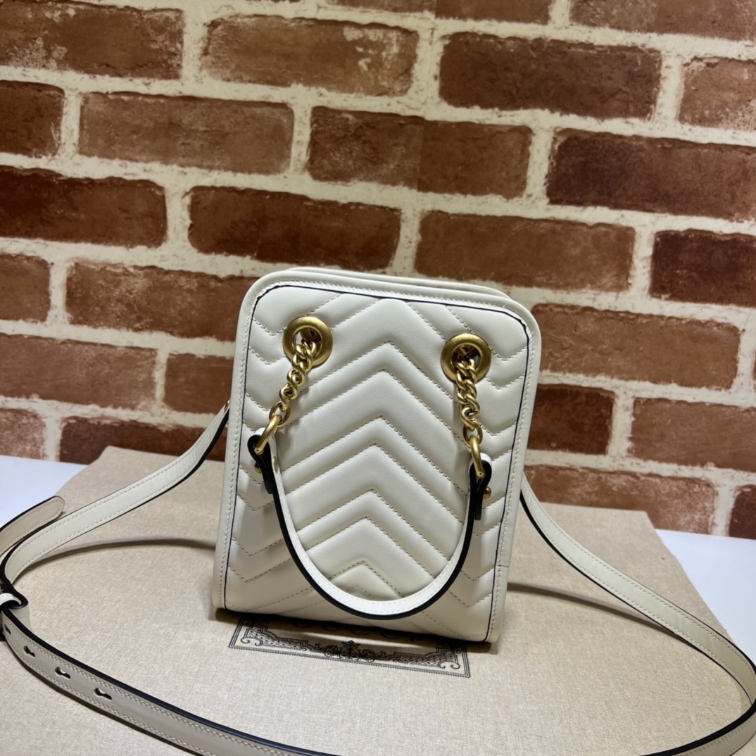 Gucci GG  Marmont Mini Handbag （16-19-7CM） - FashionPlug