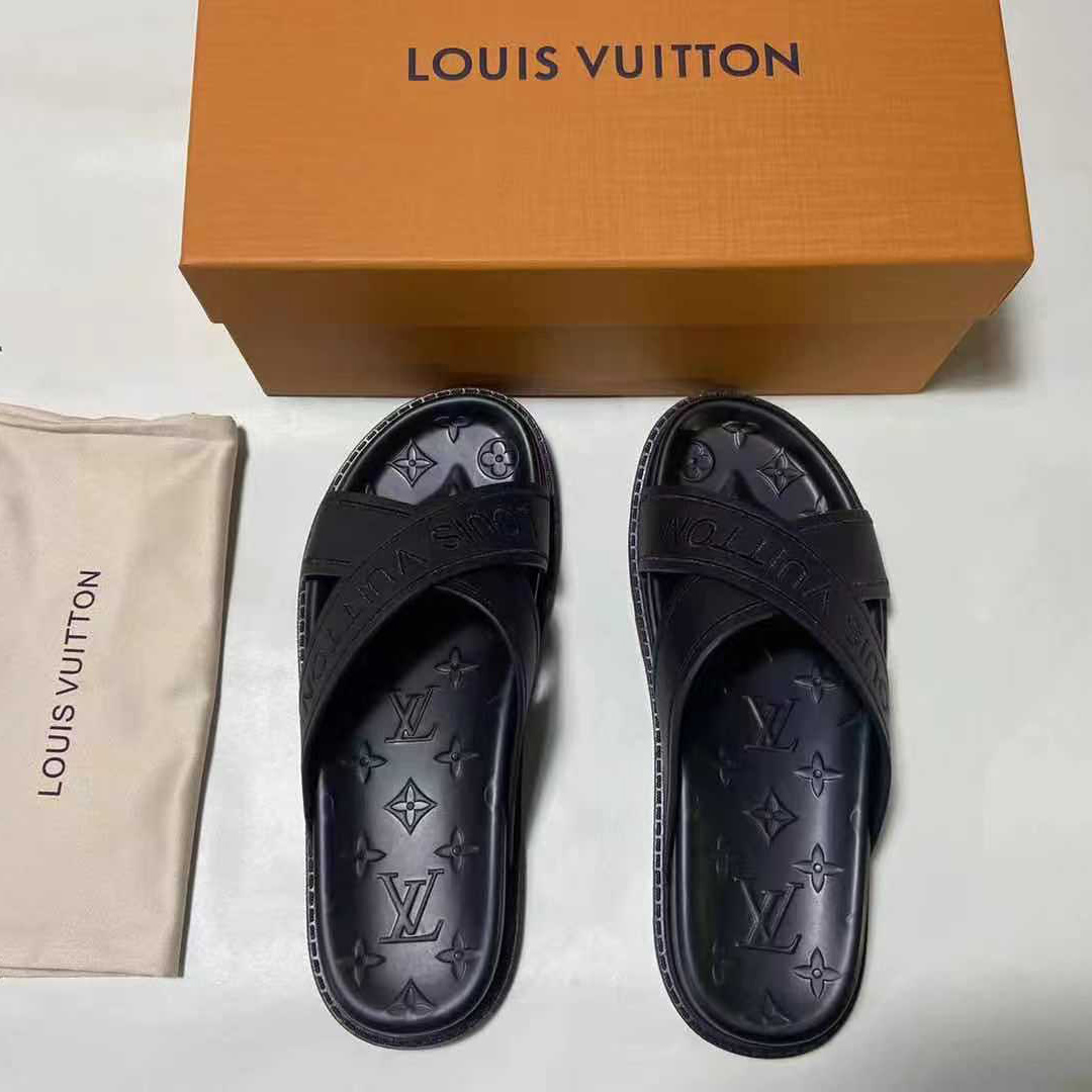 Louis Vuitton Monogram Slippers(Upon UK Size) - FashionPlug