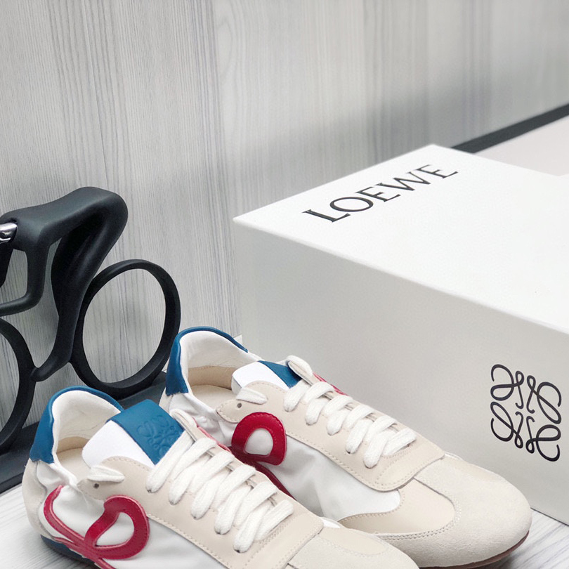 Loewe Ballet Runner In Nylon And Calfskin - FashionPlug