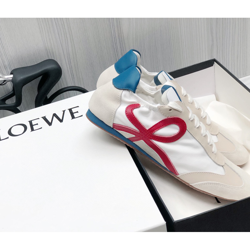 Loewe Ballet Runner In Nylon And Calfskin - FashionPlug