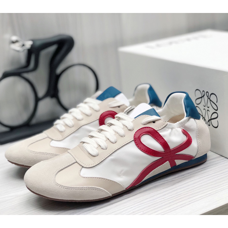 Loewe Ballet Runner In Nylon And Calfskin - FashionPlug
