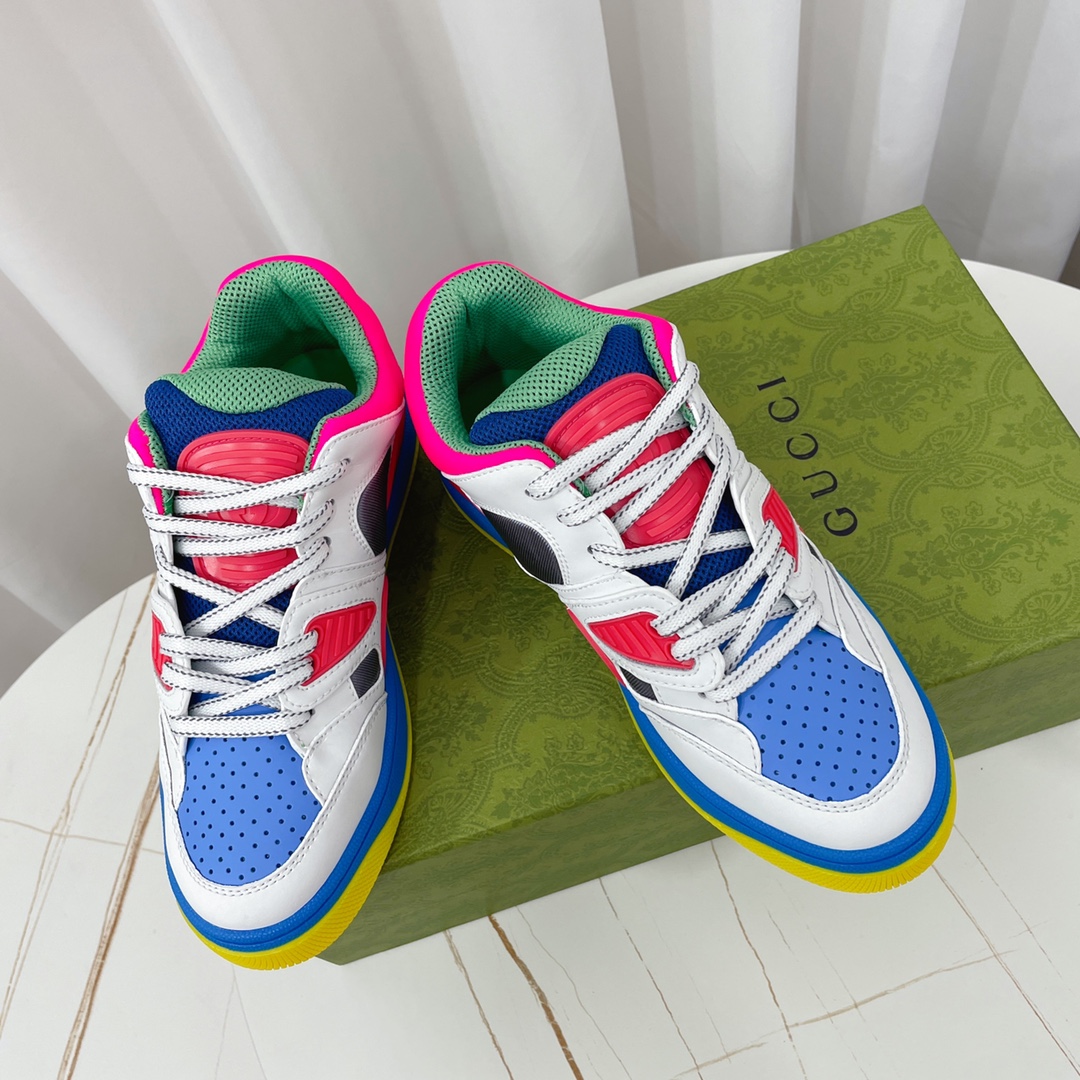Gucci  Basket Sneaker With Lnterlocking G  - FashionPlug