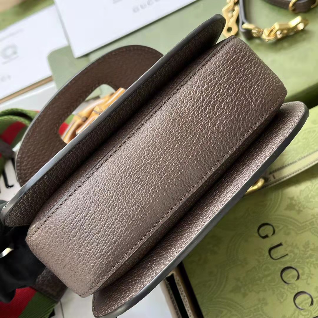 Gucci GG Bamboo Handle Bag（17-12-7.5CM） - FashionPlug