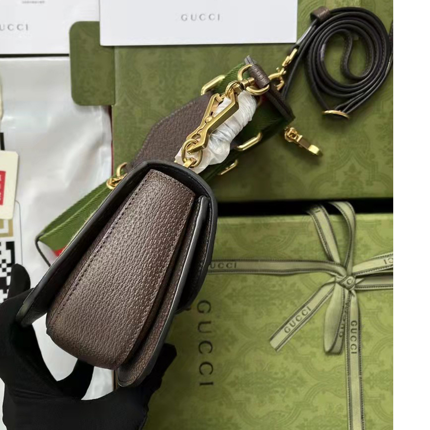 Gucci GG Bamboo Handle Bag（17-12-7.5CM） - FashionPlug