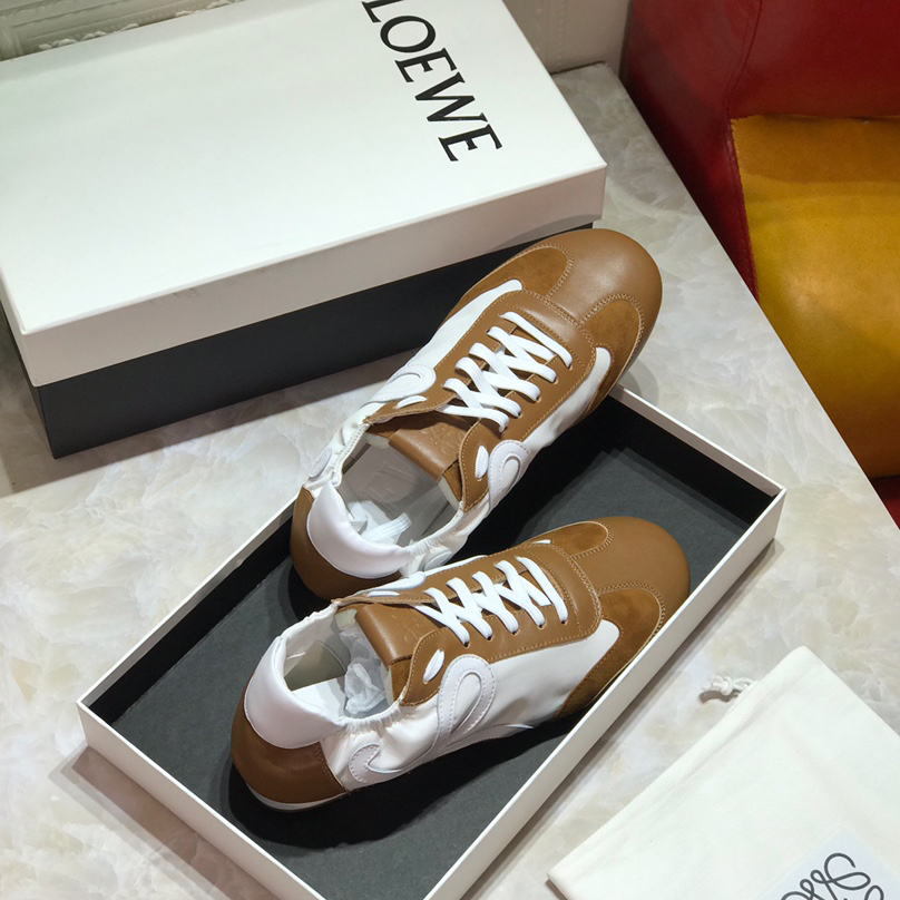Loewe Ballet Runner In Nylon And Calfskin - FashionPlug