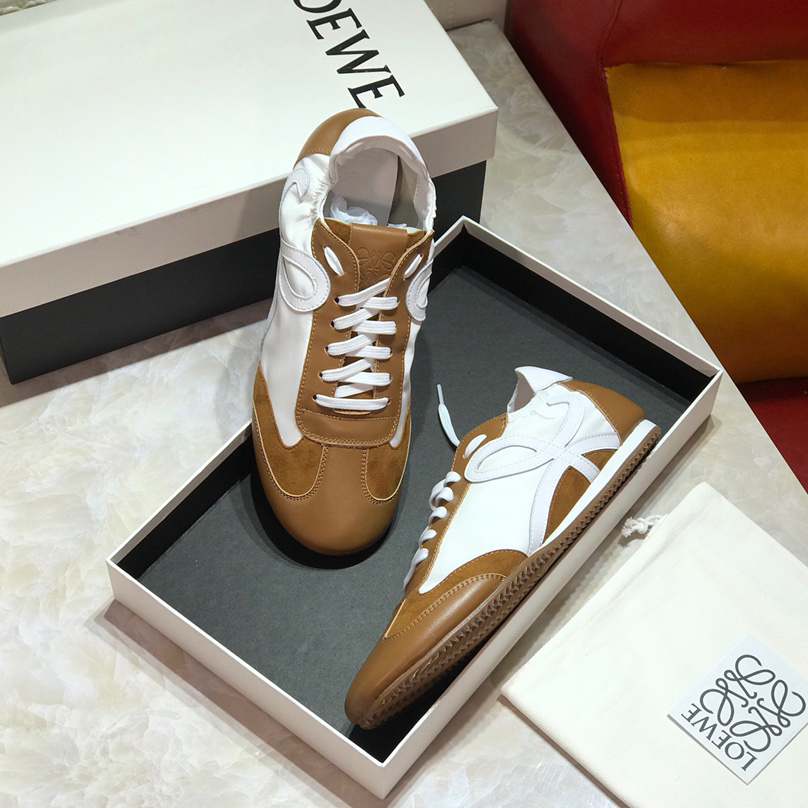 Loewe Ballet Runner In Nylon And Calfskin - FashionPlug