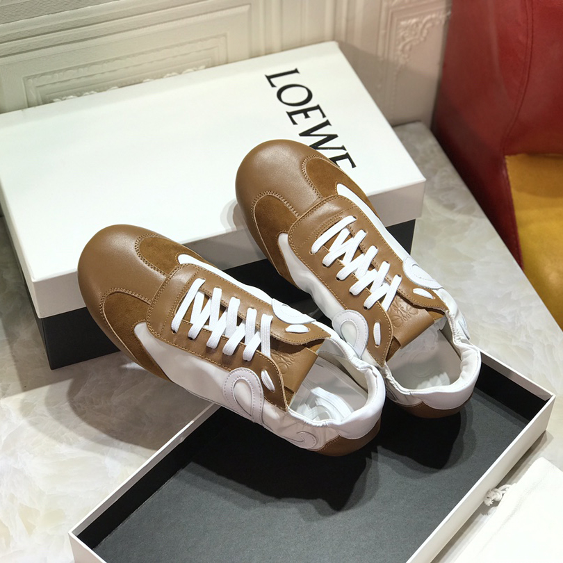 Loewe Ballet Runner In Nylon And Calfskin - FashionPlug