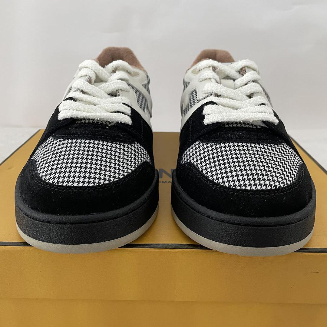 Fendi Match Low Tops In Black Suede Sneaker - FashionPlug