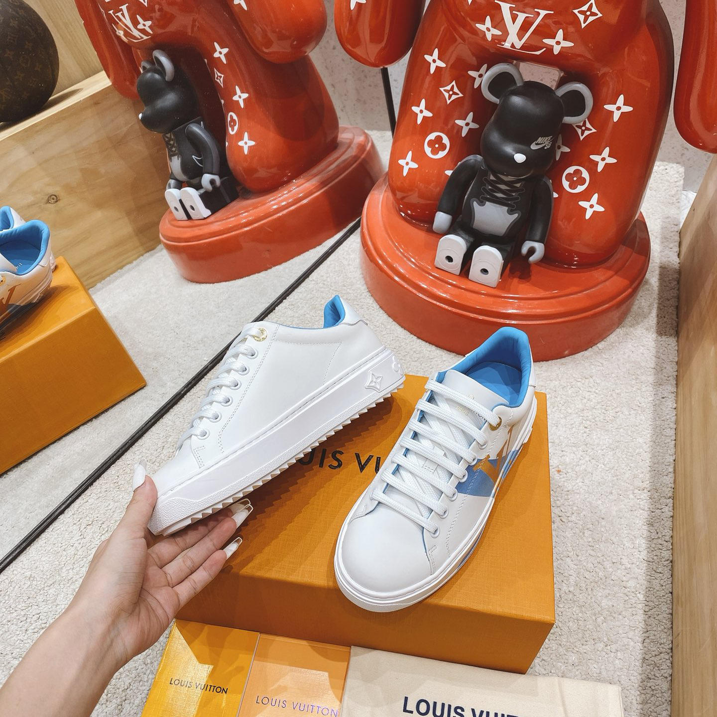 Louis Vuitton Logo Sneaker - FashionPlug