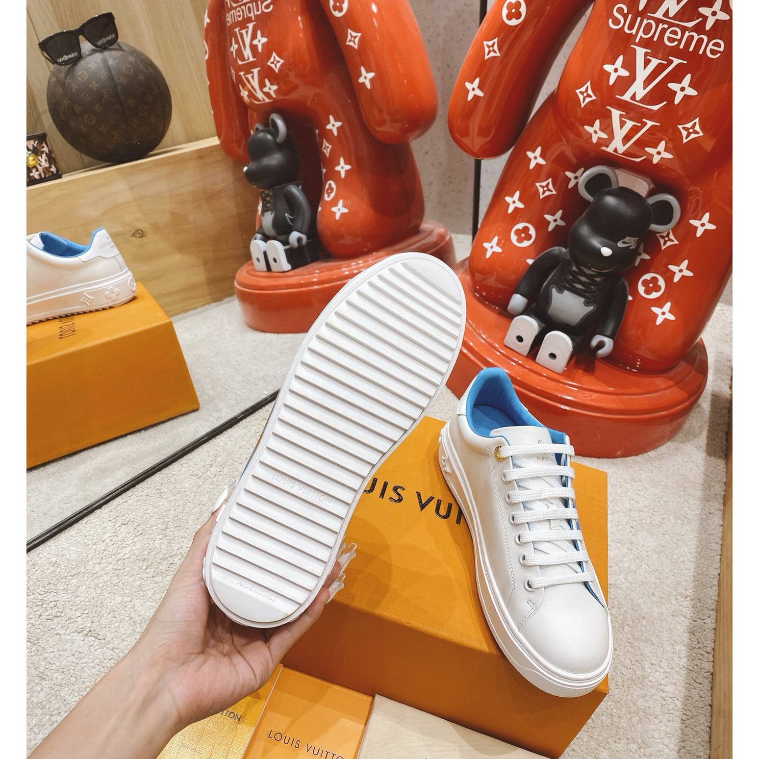 Louis Vuitton Logo Sneaker - FashionPlug