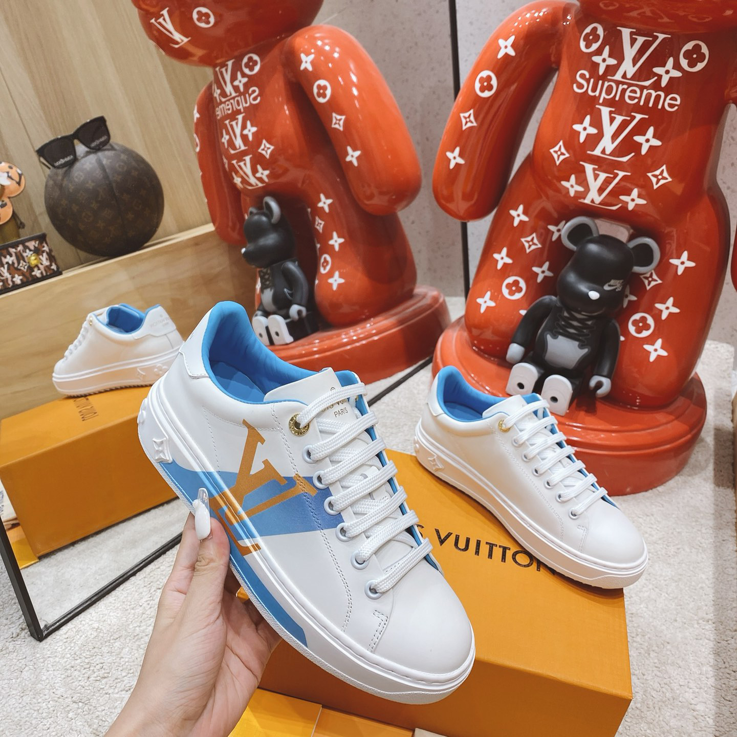 Louis Vuitton Logo Sneaker - FashionPlug