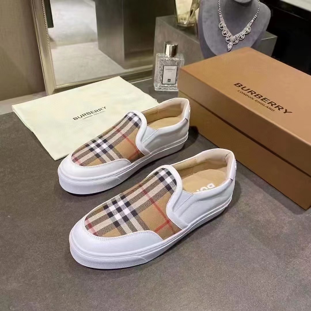 Burberry Vintage Check Loafers   - FashionPlug