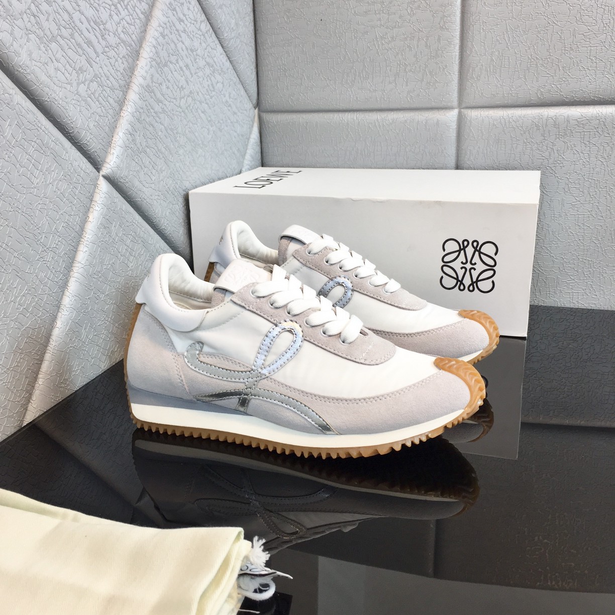 Loewe Flow Runner In Calfskin - FashionPlug