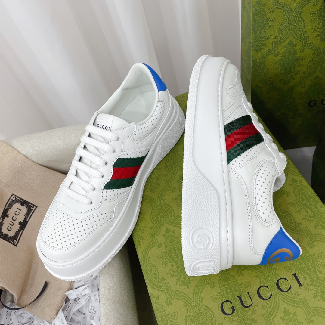 Gucci GG Chunky B Series Men's &Women's Sneakers With Web(Upon UK SIZE) - FashionPlug
