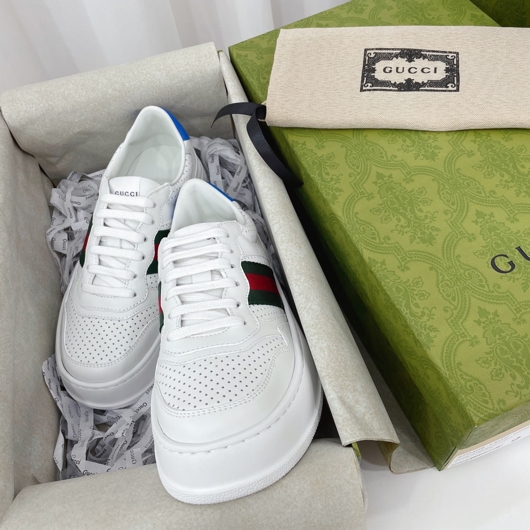 Gucci GG Chunky B Series Men's &Women's Sneakers With Web(Upon UK SIZE) - FashionPlug