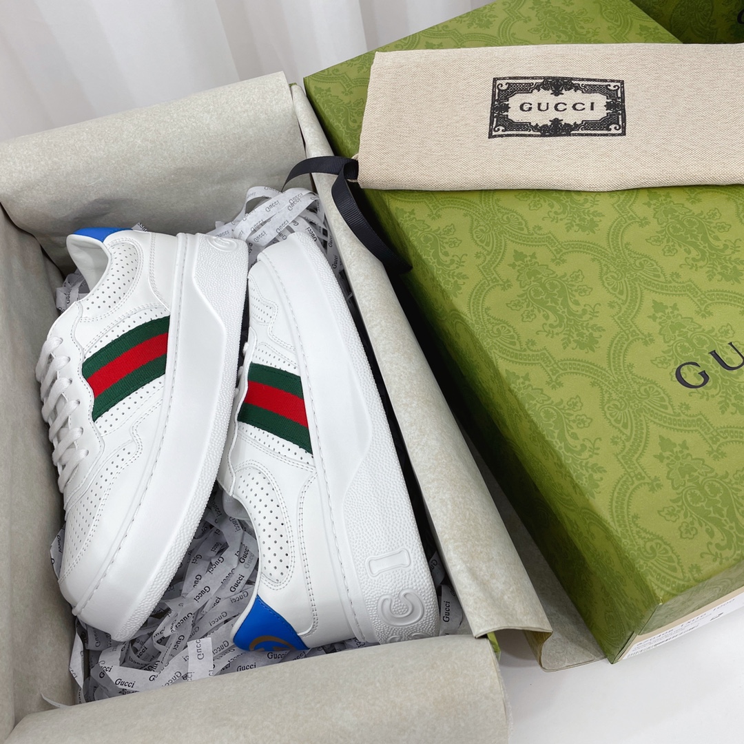 Gucci GG Chunky B Series Men's &Women's Sneakers With Web(Upon UK SIZE) - FashionPlug