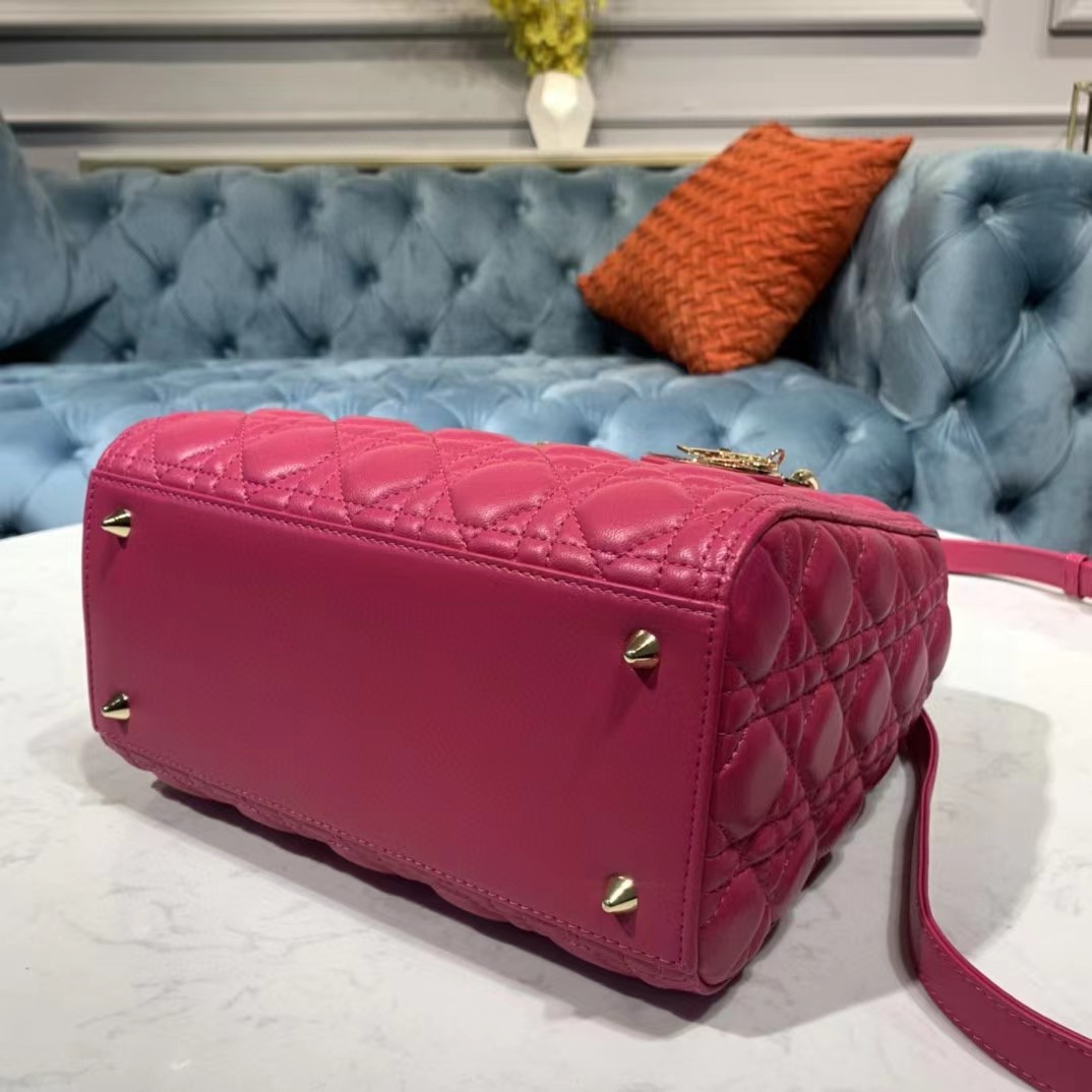 Dior Lady Bag  Cannage Calfskin（24-20-11CM） - FashionPlug