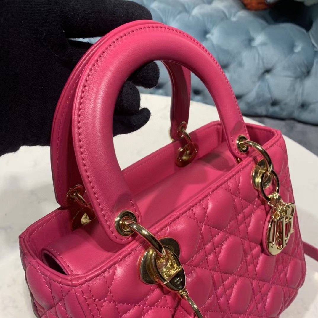 Dior Lady Bag  Cannage Calfskin（24-20-11CM） - FashionPlug